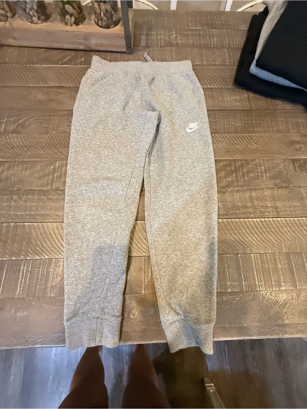 Nike Gray Heather Kids Jogger Sweatpants